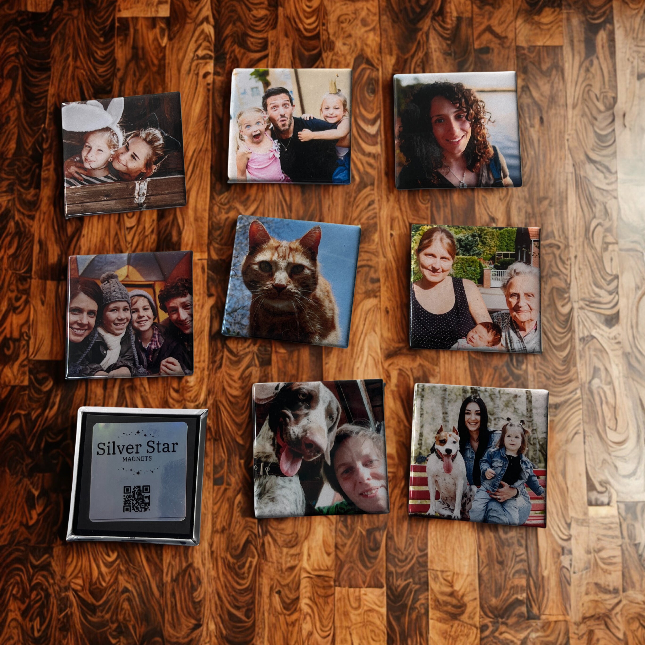Custom Photo Magnet Set