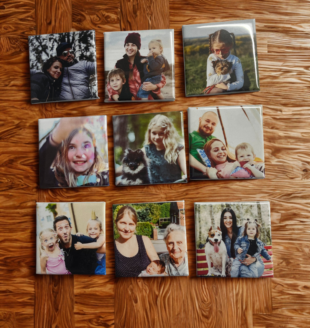 Custom Photo Magnet Set